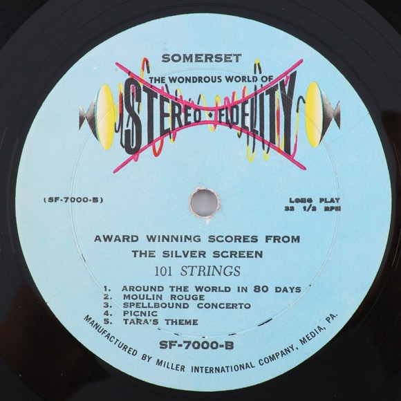 101 Strings – Award Winning Scores From The Silver Screen 1958 LP Record SF-7000 - Picture 11 of 16